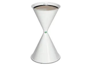 Zandasbak Staalplaat 730x400mm Ronde Trechter Verzinkt Ral9016 - 2
