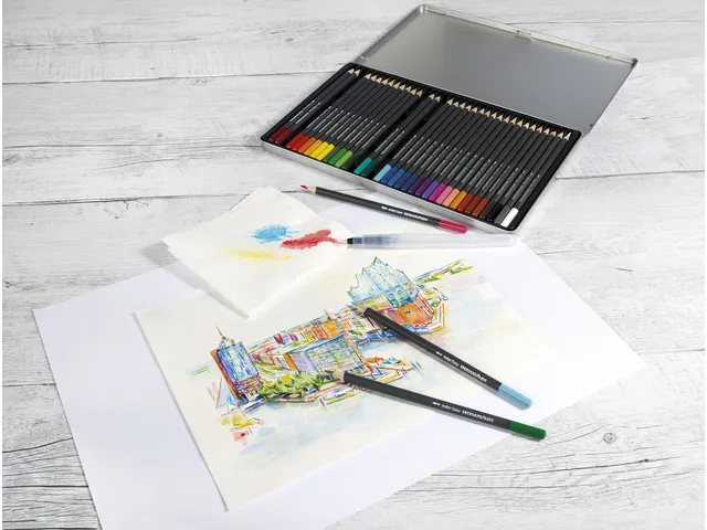 Waterpenseel set Eberhard Faber 3 maten s, m, l