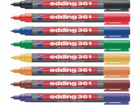 Edding e-361 whiteboard marker 1mm rond set van 4 assorti