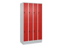 dubbeldekse locker,HxBxD 1950x1000x500mm,4x2vak.,vak B 250mm