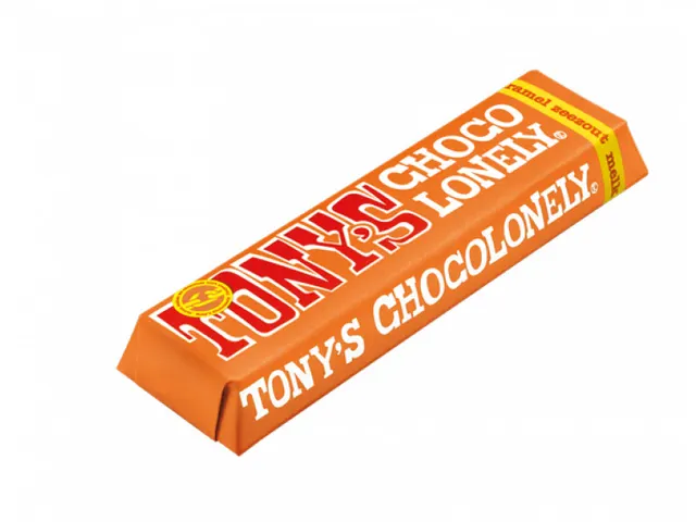 Chocolade Tony's Chocolonely reep 47gr karamel zeezout