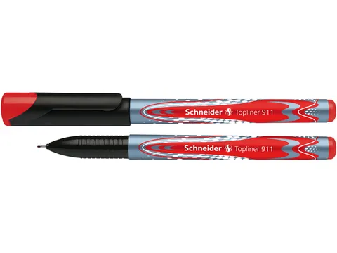 Fineliner Schneider Topliner 911 Rood 0.4mm