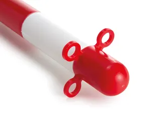 Afzetpaal 90cm Rood Wit - 2