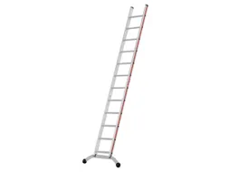 ladder,eenzijdig,12,verstevigde treden,balk L 3,22m,aluminium