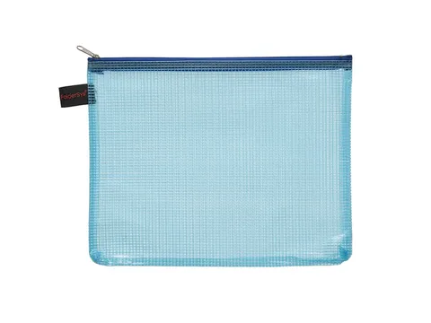 Ritszak Foldersys A5 PVC transp blauw
