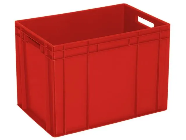 Euronorm Stapelkrat Pe 410x600x400mm 83liter Rood