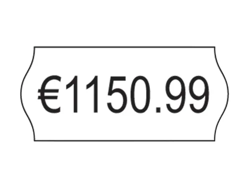 Prijsetiket Avery PLP1626 16mmx26mm permanent wit