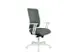 Bureaustoel,Synchroonmech.,M. Armleuningen,Zitting Stof Grijs-Groen