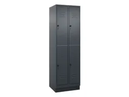 dubbeldekse locker,HxBxD 1950x600x500mm,2x2vak.,vak B 300mm