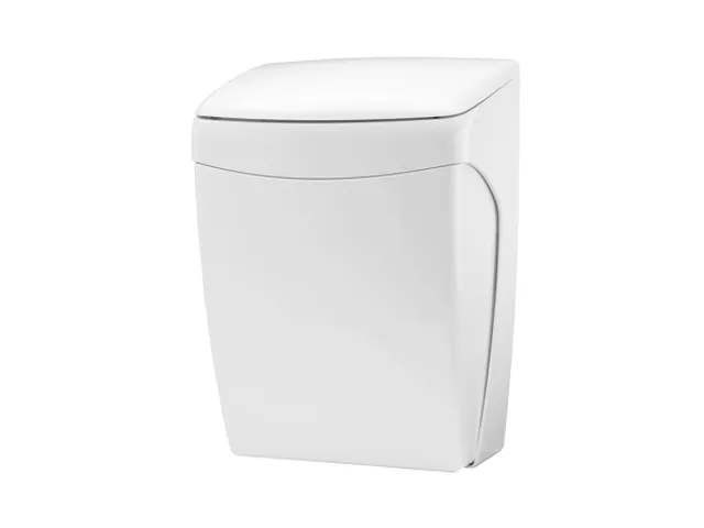 Afvalbak Kunststof 20 Liter Met Kniebediening Wit