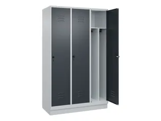 locker voor scheiding van kleding,HxBxD 1950x1200x500mm,3vak - 2