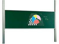 Schoolbord Enkelvlaksbord 100x200cm Kolom Krijtbord Groen Emaille