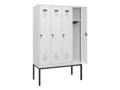 schoollocker,HxBxD 1950x1200x500mm,4vak,vak B 300mm,draaigrendel