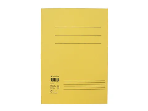 Dossiermap Quantore Folio 250 Gram Geel