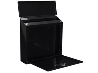 Brievenbus Monaco Zwart met naamplaatje incl. 2 sleutels 37x36.5x10cm - 2