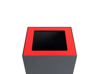 V-Part Top voor Modulaire Afvalbak 85 en 90 L Rood - 1