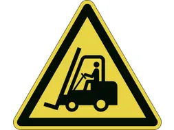 Vloermarkeringssticker Geel Let Op Vorkliften 430mm