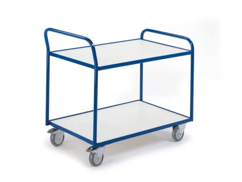 tafelwagen,draagverm. 250kg,2etage(s),laadvl. LxB 790x490mm,houtetage