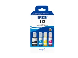 Epson 113 EcoTank Navulinkt Set Zwart + 3 Kleuren