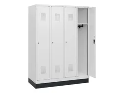 schoollocker,HxBxD 1630x1200x500mm,4vak,vak B 300mm,cil.-slot,sokkel