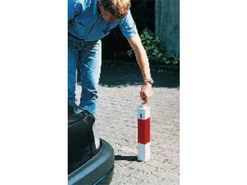 Verdwijnende Afzetpaal Aluminium H 900Mm Vierkant 70X70Mm Bodemhuls