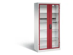 acculaadkast 1950x930x500mm 5stekkerdozen 230V cil.-slot front RAL3003