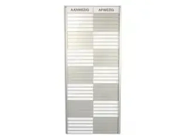 OUTLET Menoor In-Uit bord 35 namen Aluminium Aanwezig/Afwezig Wit