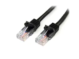 0,5 m Cat6 netwerkkabel met snagless RJ45 connectoren zwart
