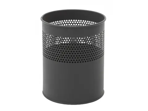 Half geperforeerde papierbak 10 Liter Zwart