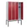 schoollocker,HxBxD 1950x1200x500mm,4vak,vak B 300mm,draaigrendel