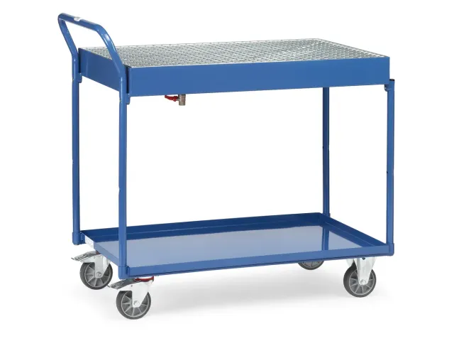 Tafelwagen Met Bak 2722 300kg 2 Etages Staalplaat 1000x600mm