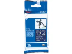 TZERN34 BROTHER P-TOUCH 12mm Goud op blauw