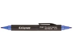Kalligrafiepen Itoya CL10 1.5mm én 3.0mm penpunt blauw