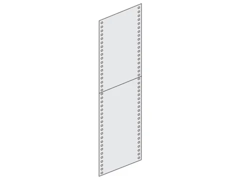 zijwand,v. inhaakstelling,HxD 2000x300mm,staal,RAL7035