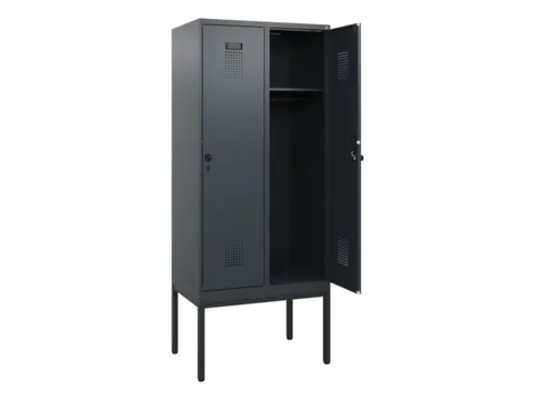 schoollocker,HxBxD 1950x800x500mm,2vak,vak B 400mm,draaigrendel