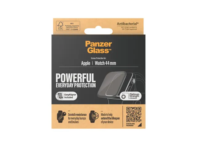 PanzerGlass Apple Watch Series 4 | 5 | 6 | SE 44mm | Screen Protect