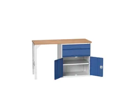 werkbank,HxBxD 930x1500x600mm,multiplexblad,2voeten/1container