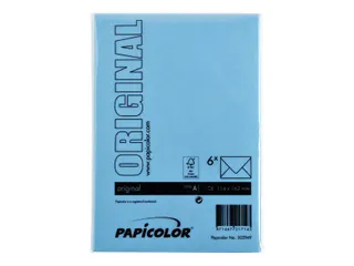 Envelop Papicolor C6 114x162mm Hemelsblauw Gegomd - 3
