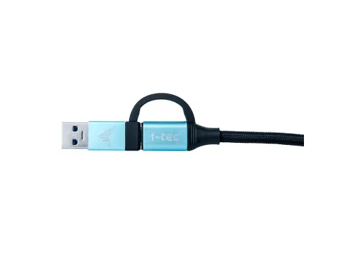 USB-C Cable to USB-C with Integrated USB 3.0 Adapter