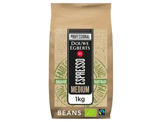 Koffie Douwe Egberts espresso bonen medium roast Organic en Fairtrade - 1