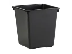 Vierkant Tapse Papierbak 27 Liter Zwart