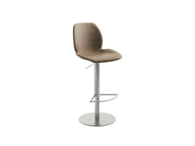 tabouret de bar,assise H 525-775mm,assise tissu sable chiné