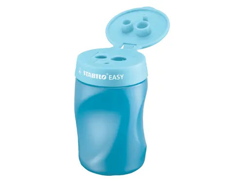 Puntenslijper STABILO Easy 4502 3 in 1 rechtshandig blauw