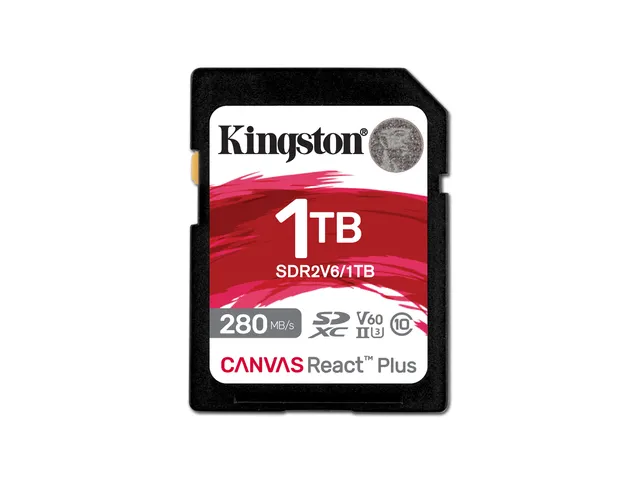 1TB Canvas React Plus SDXC UHS-II 280R/150W U3 V60 voor Full HD/4K
