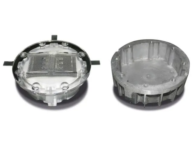 plots de route solaires HxØ 60x126mm polycarbonate/boîtier en alu