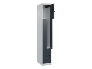 Z-garderobekast,HxBxD 1850x300x500mm,vak B 150/300mm,draaigrendel - 2