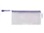 Pochette rangement Tarifold avec zip 250x130mm PVC bleu
