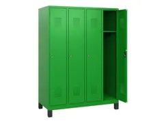 schoollocker,HxBxD 1630x1200x500mm,4vak,vak B 300mm,cil.-slot,voeten