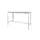 Domino Basic Statafel 180x80x110cm Grijs blad, Wit onderstel