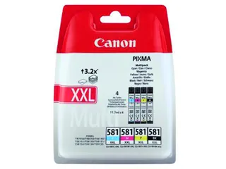 Canon CLI-581XXL Multipack Zwart + 3 Kleuren Inktcartridges - 1